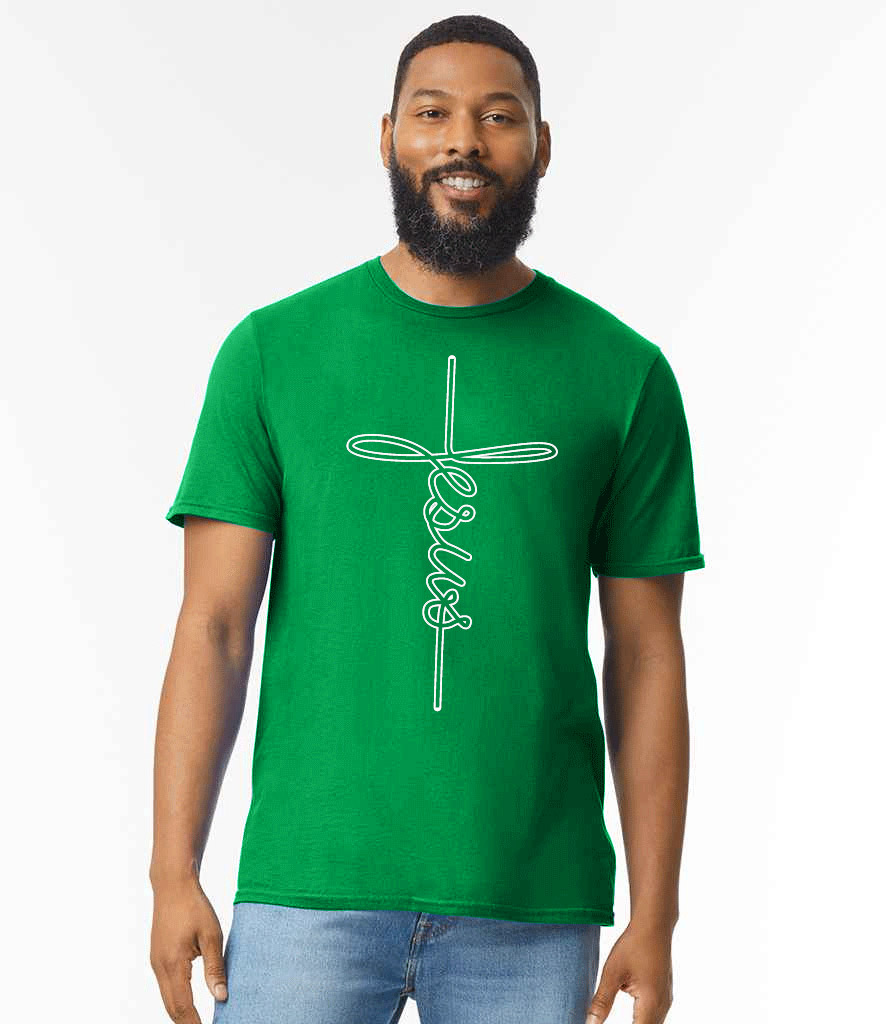 IYF04-GD01: 'Jesus' Unisex SoftStyle T-Shirt