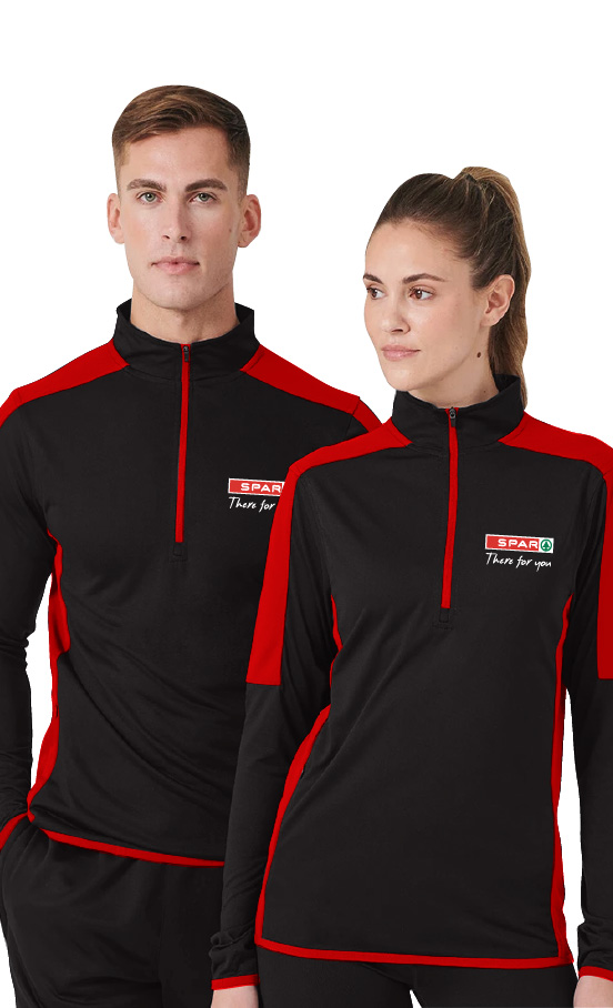 LV571: Contrast Zip Neck Midlayer Top
Finden & Hales