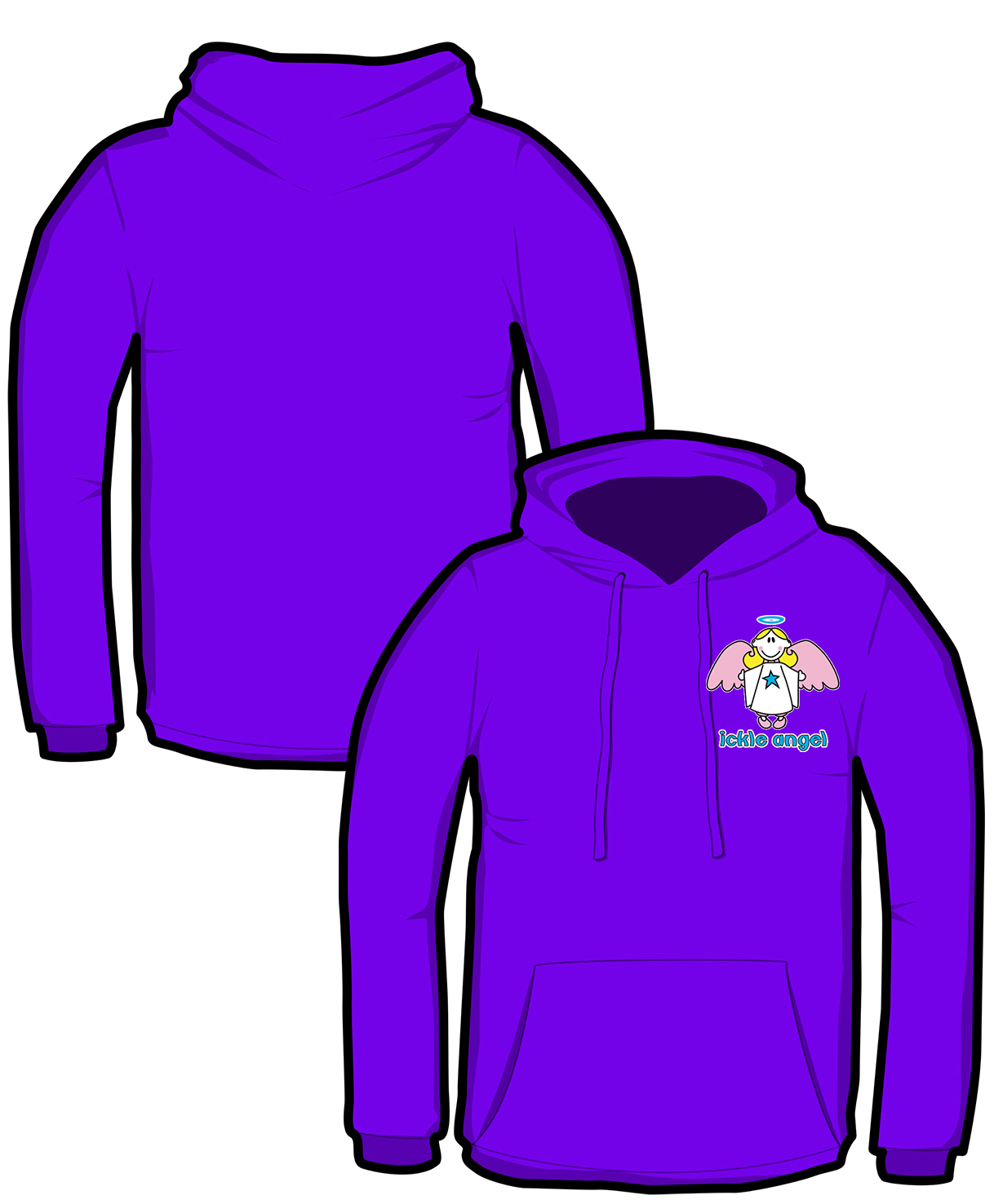 S039-JH001: "Ickle Angel" Hoodie