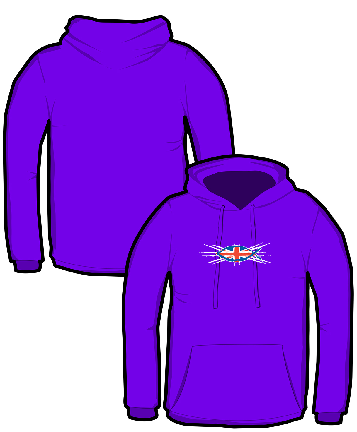 S074-JH001: "Union Fish" Hoodie