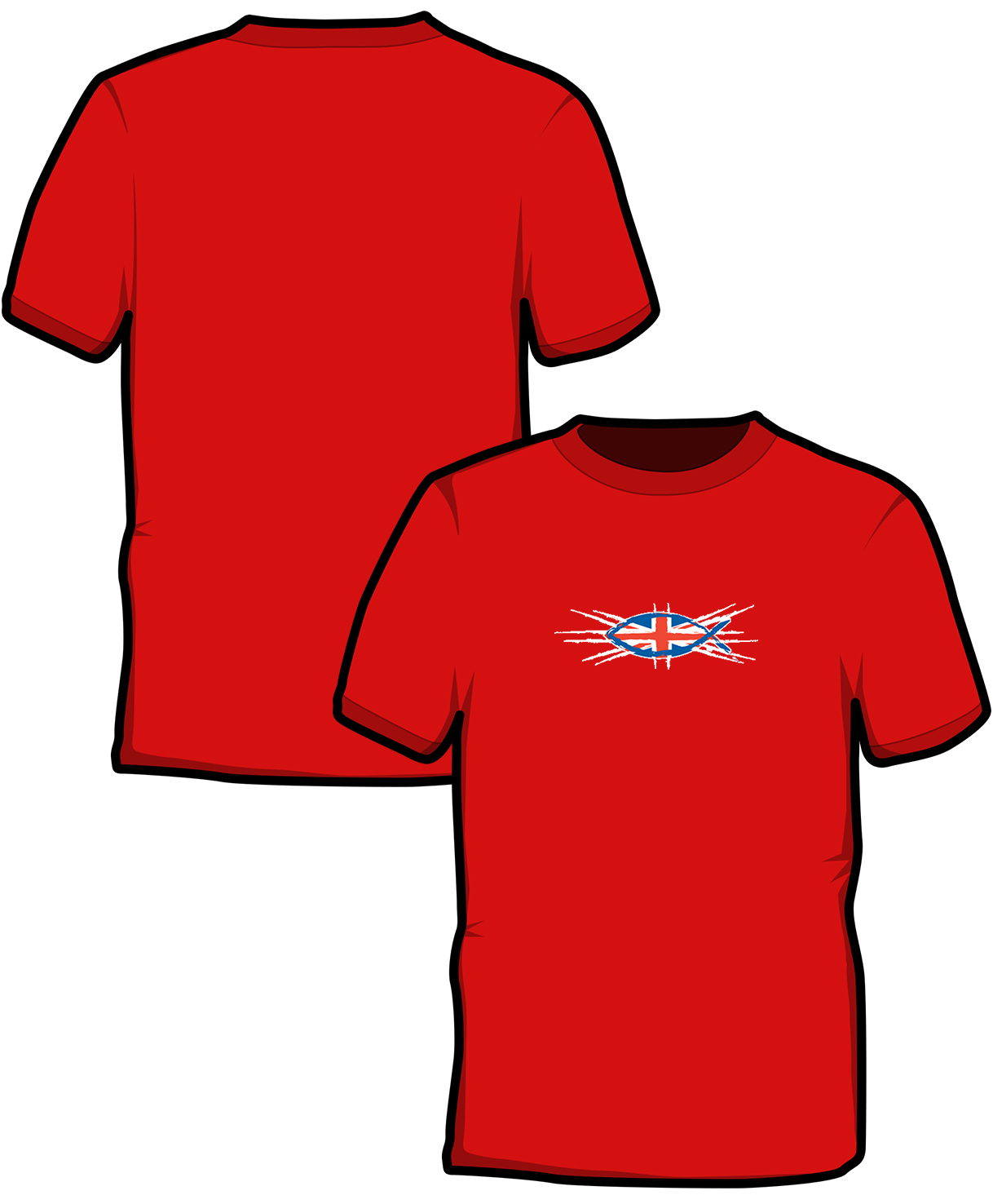 S074-SS6B: "Union Fish" Kids t-shirt