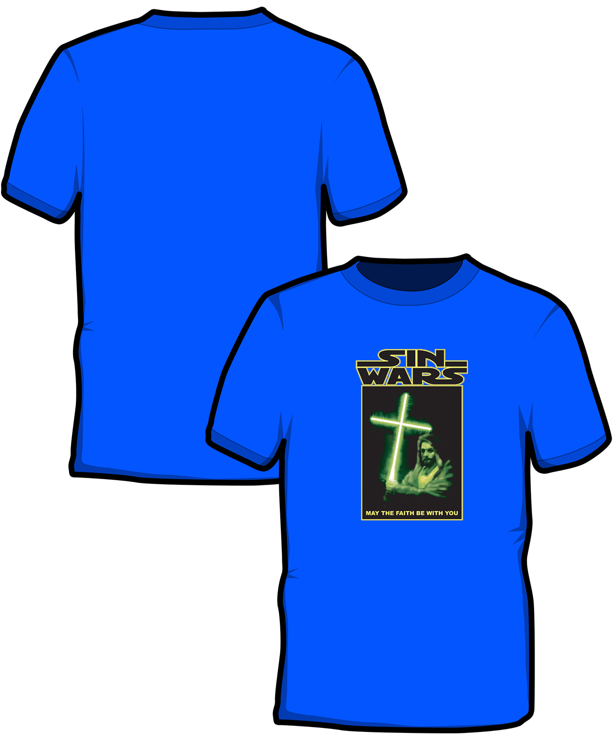 S076-GD01: "Sin Wars" SoftStyle unisex t-shirt