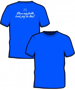 S133-GD01: "Does My Faith" SoftStyle unisex t-shirt