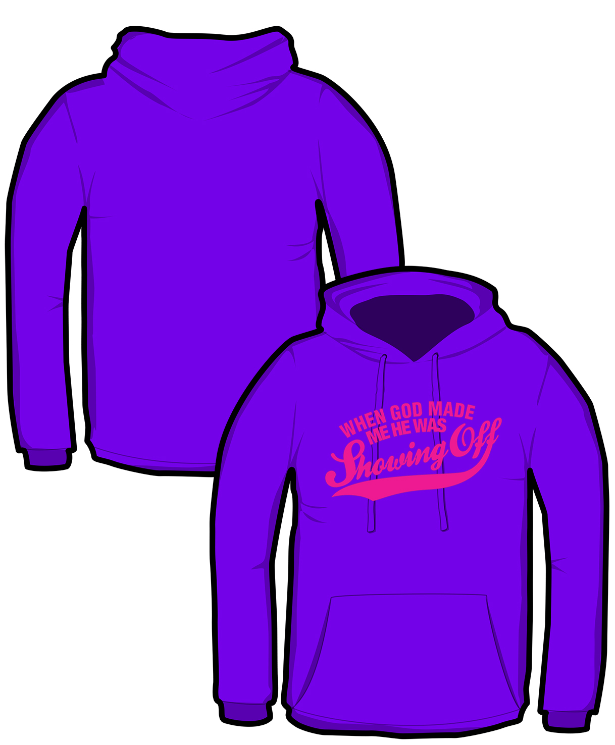 S161-JH001: "Showing Off" Hoodie