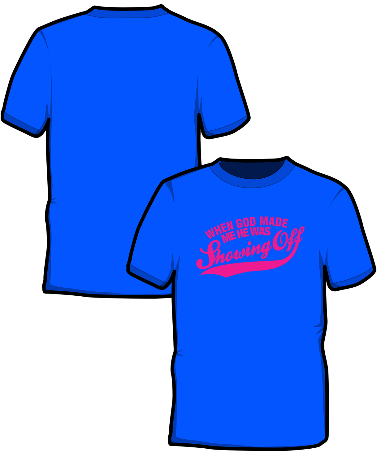 S161-SS6B: "Showing Off" Kids t-shirt