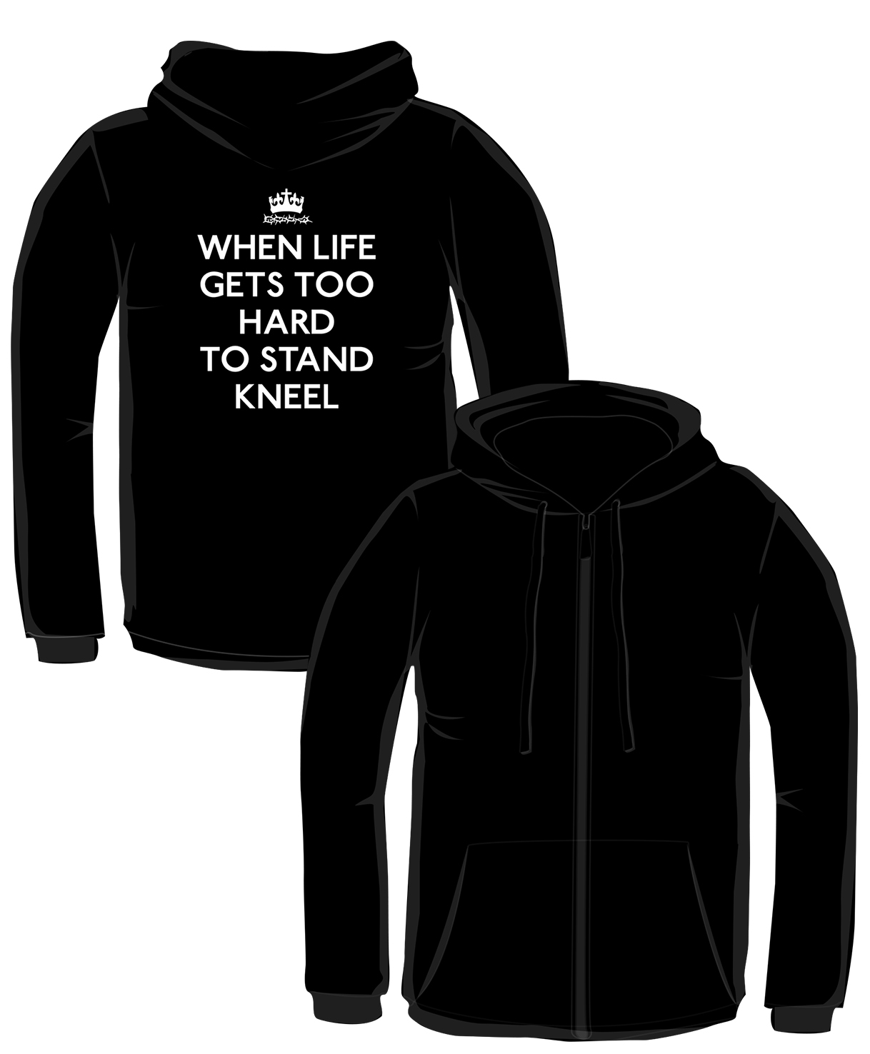 S185-JH050: "When Life Gets" Zoodie