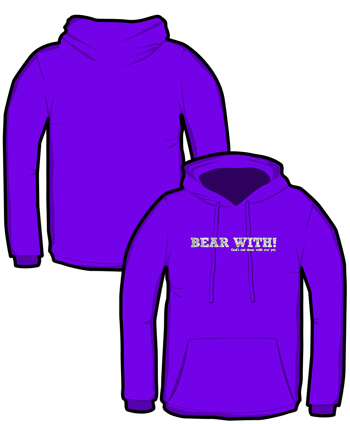 S197-JH001: "Bear With" Hoodie