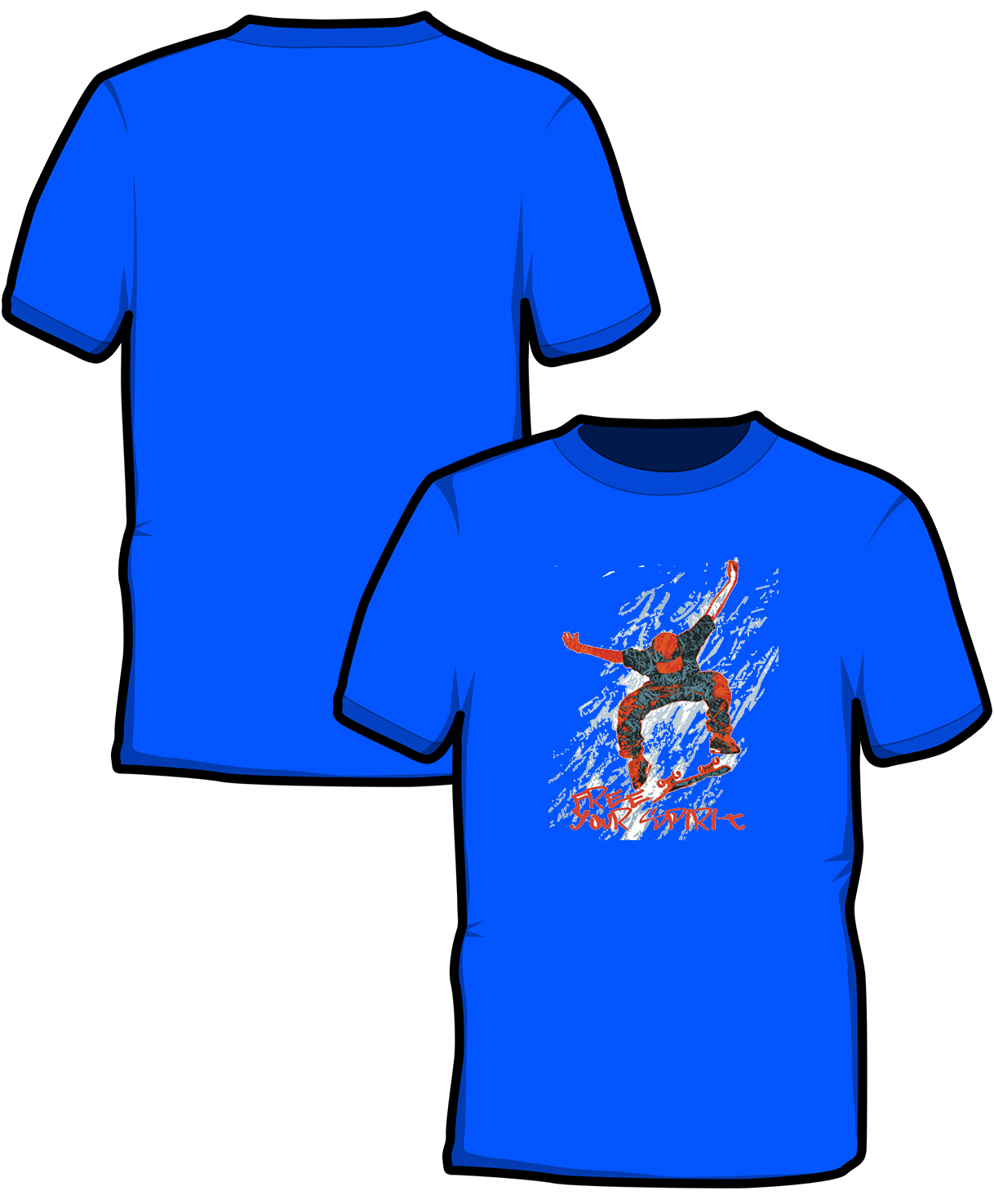 S198-GD01: "Skater" SoftStyle unisex t-shirt