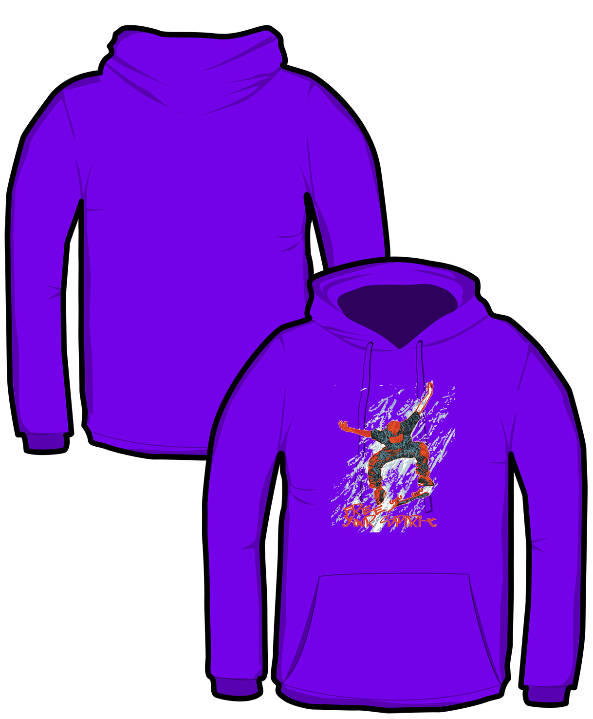 S198-JH001: "Skater" Hoodie