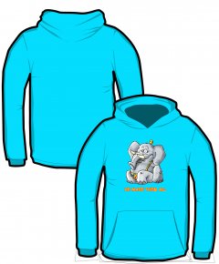 S199-JH01B: "Elephant" Kids hoodie