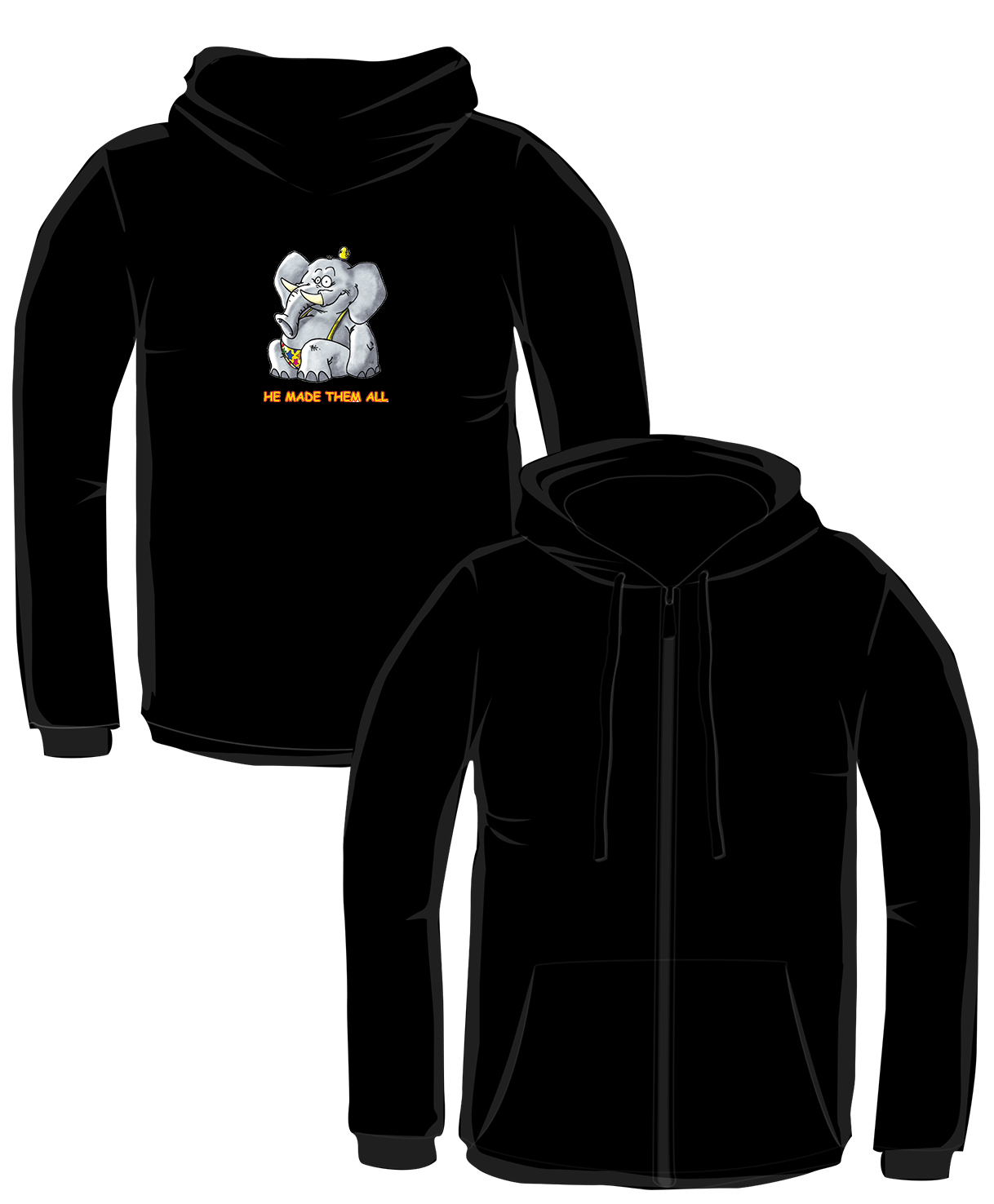 S199-JH050: "Elephant" Zoodie