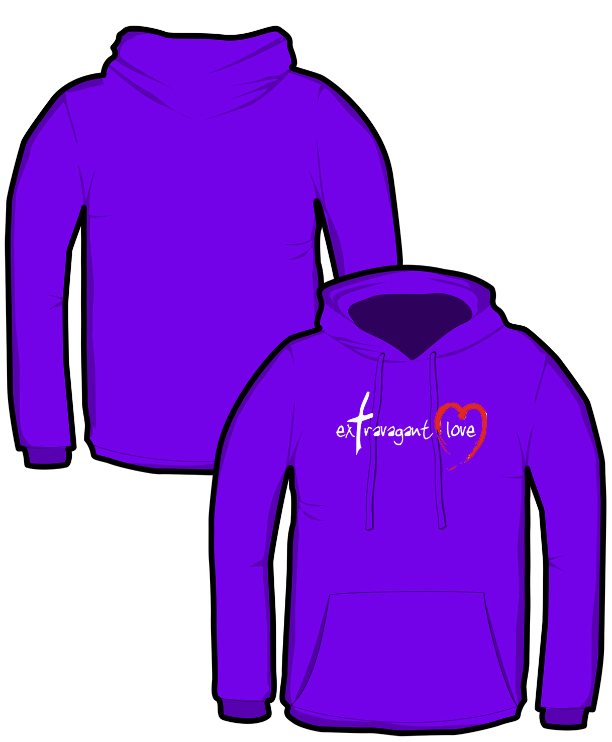 S206-JH001: "Extravagant Love" Hoodie