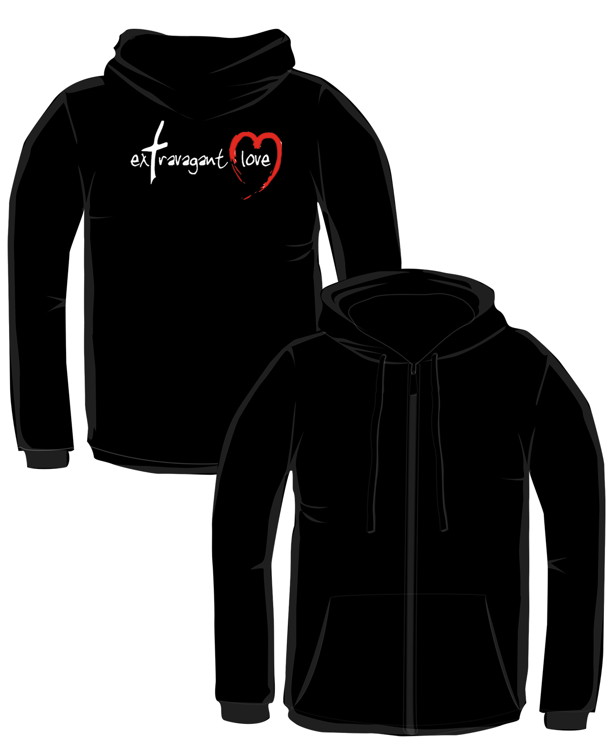 S206-JH050: "Extravagant Love" Zoodie