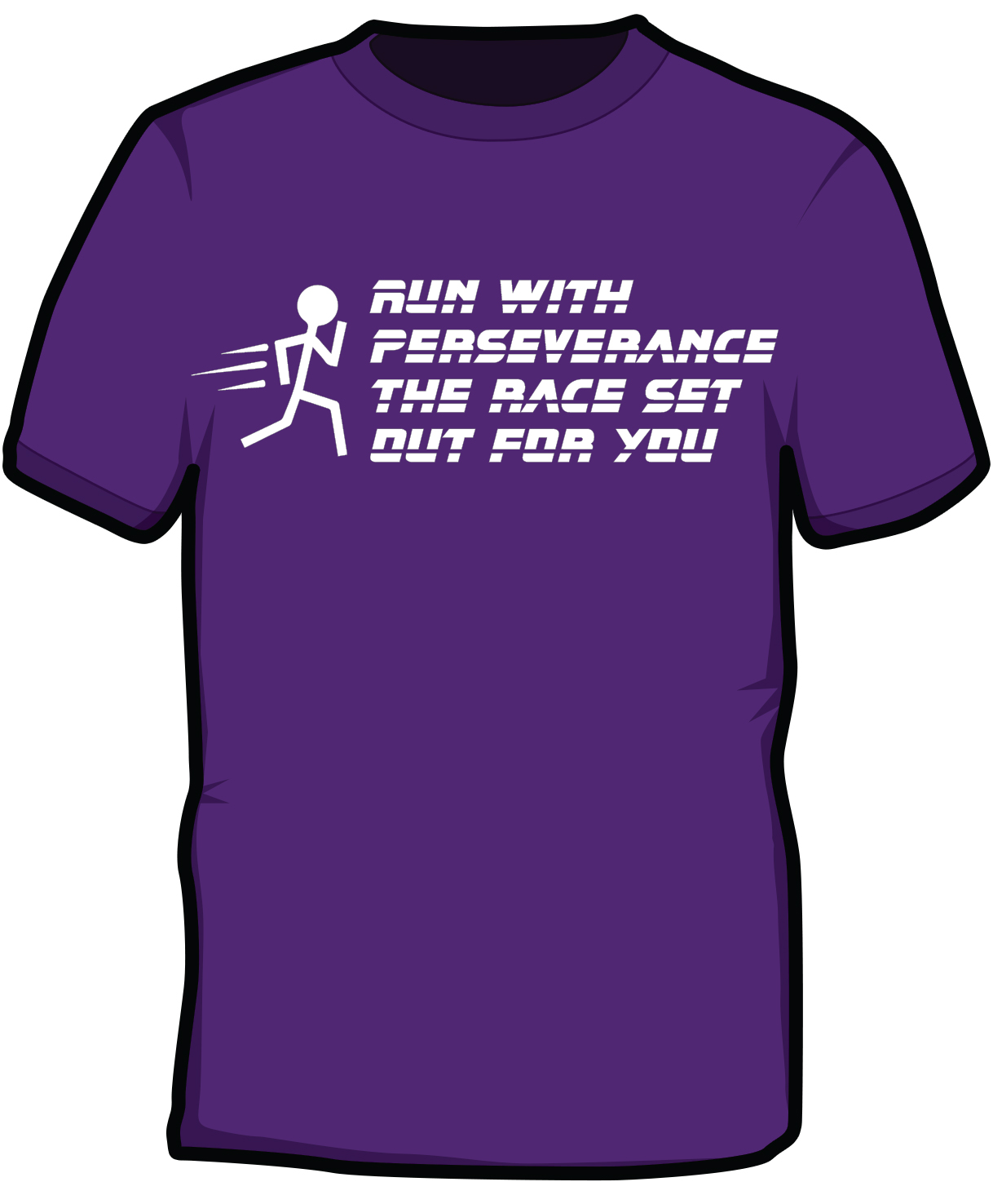 S232-JC001: "Perseverance" Cool wicking/quick dry tee