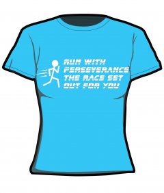 S232-JC005: "Perseverance" Girlie cool wicking/quick dry tee
