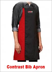 SA162 Contrast Bib Apron